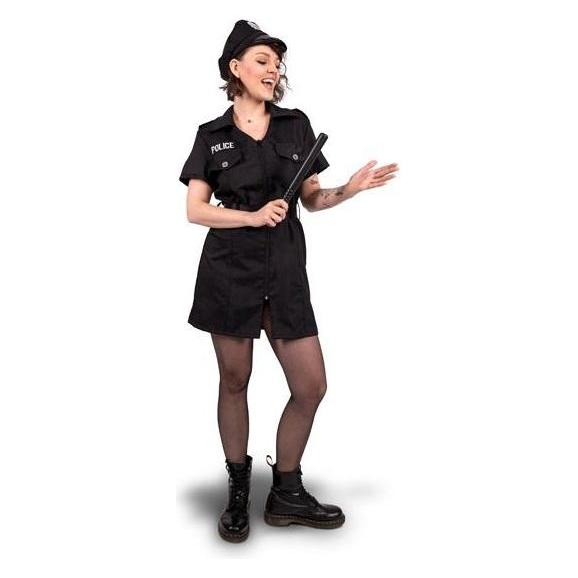 Partydeco Polizistin Kostüm, schwarz, Grösse M (M) (52323146)