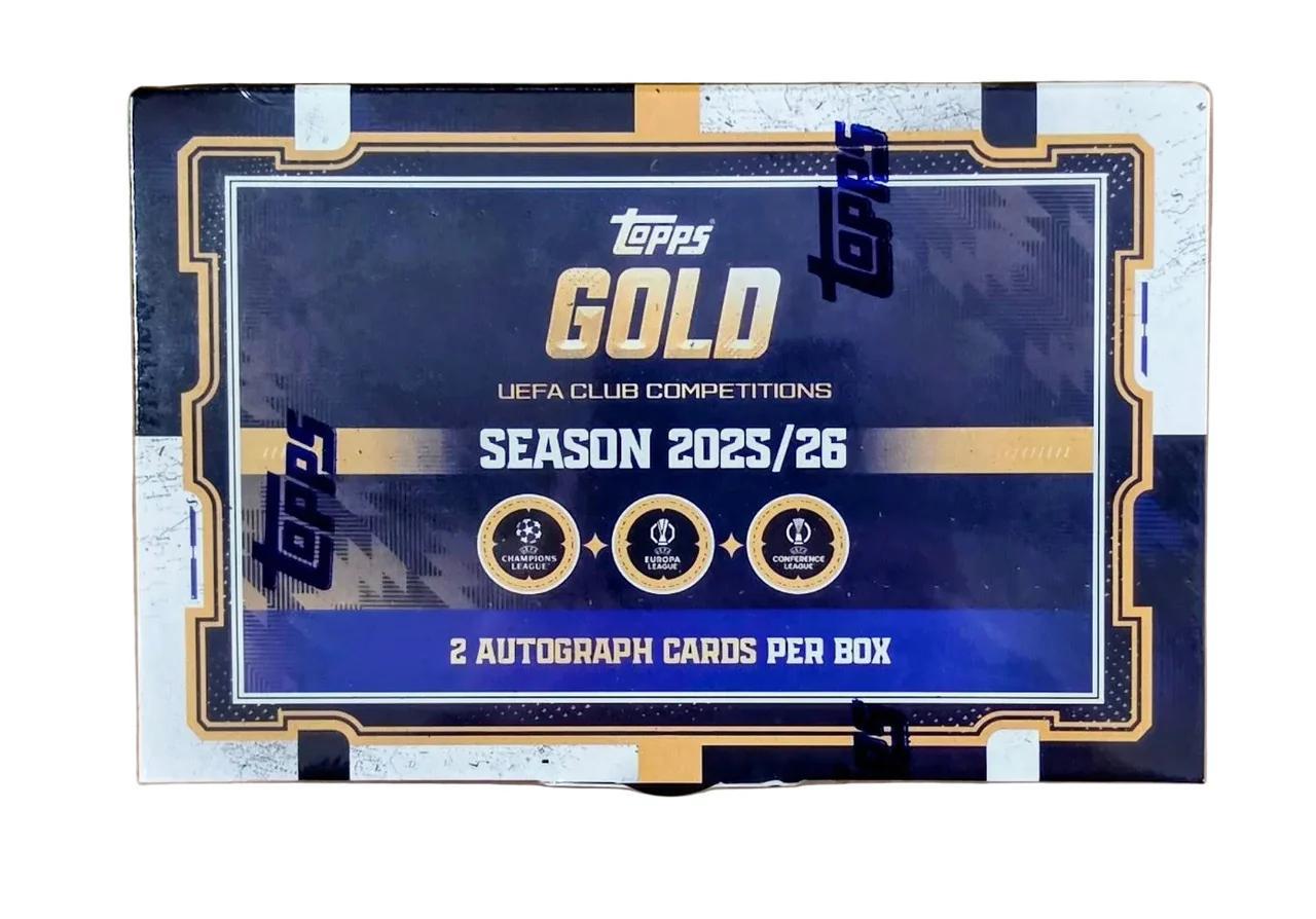 Topps Gold UEFA Club Competitions 2025/26 Fußball-Hobbybox