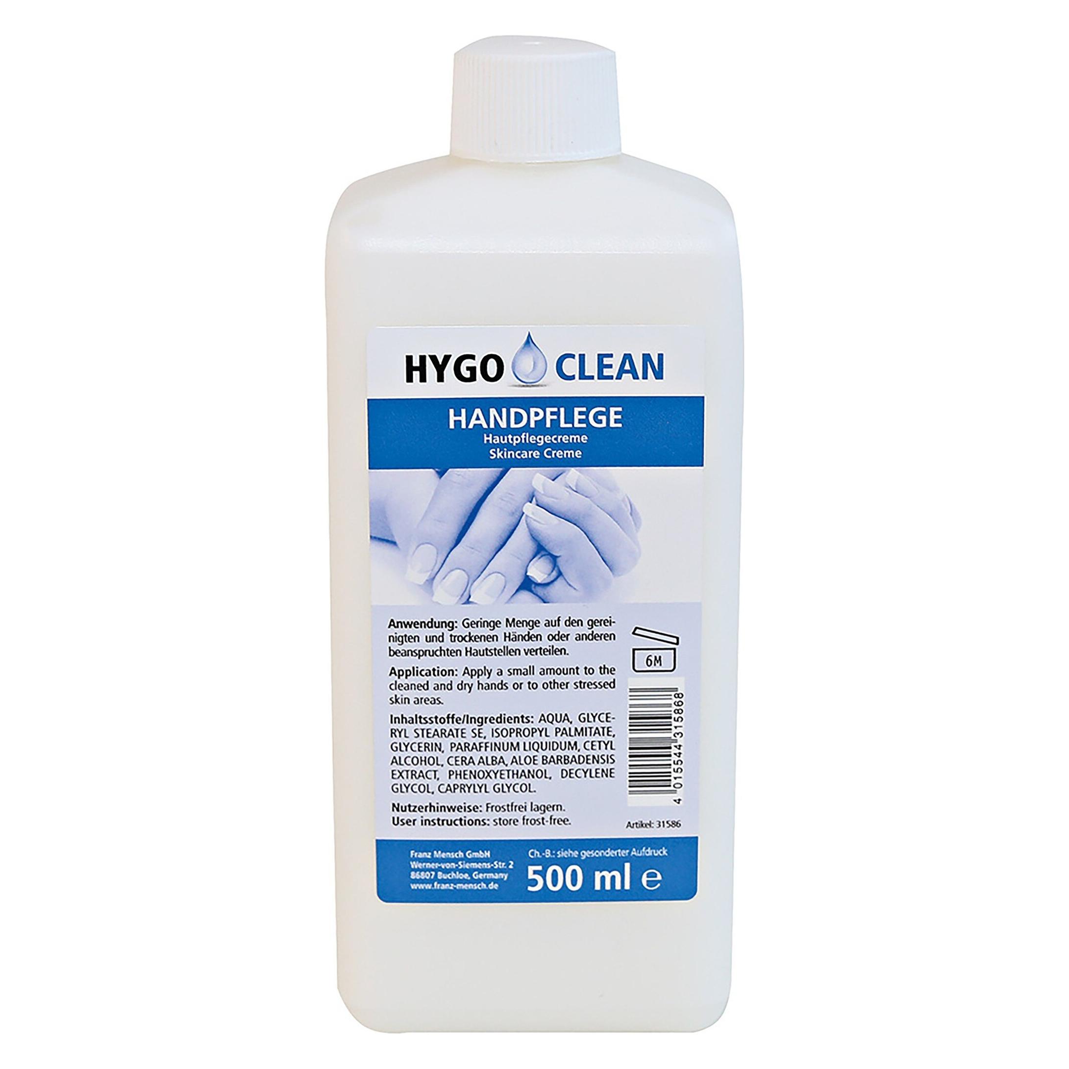 franz mensch HygoClean Handpflege, Hautpflegecreme, 1,0 Liter (1000 ml) (31588)