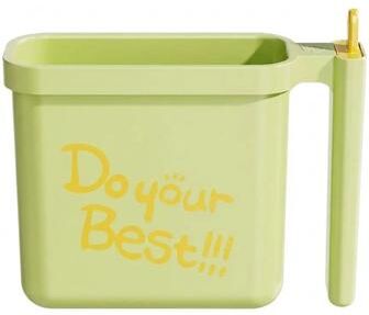 Uplift Picks No Wash Instant Noodle Bowl With Fork For Quick Meals green (1 Pc) 19.2x16.2cm