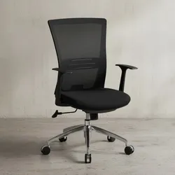 KADIMA DESIGN Ergonomischer Bürostuhl: Atmungsaktive Netzrückenlehne, ergonomische Form, verstellbare Rückenlehne, Kunststoff-Armlehnen, Aluminium-Fußkreuz, 120 kg Belastbarkeit.