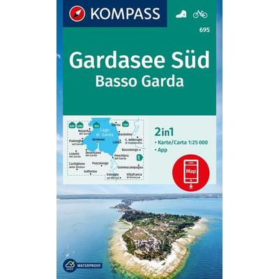 KOMPASS Wanderkarte 695 Gardasee Süd, Basso Garda 1:25.000, Sonstige von , KOMPASS Freytag & Berndt, 978-3-99121-862-3
