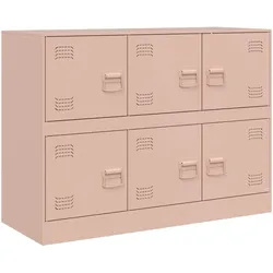 vidaXL Sideboard Rosa 99x39x73 cm Stahl
