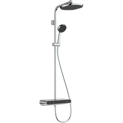 Activera S Showerpipe 240 1jet EcoSmart+ mit ShowerTablet Select 360 Varia, Oberfläche: Chrom