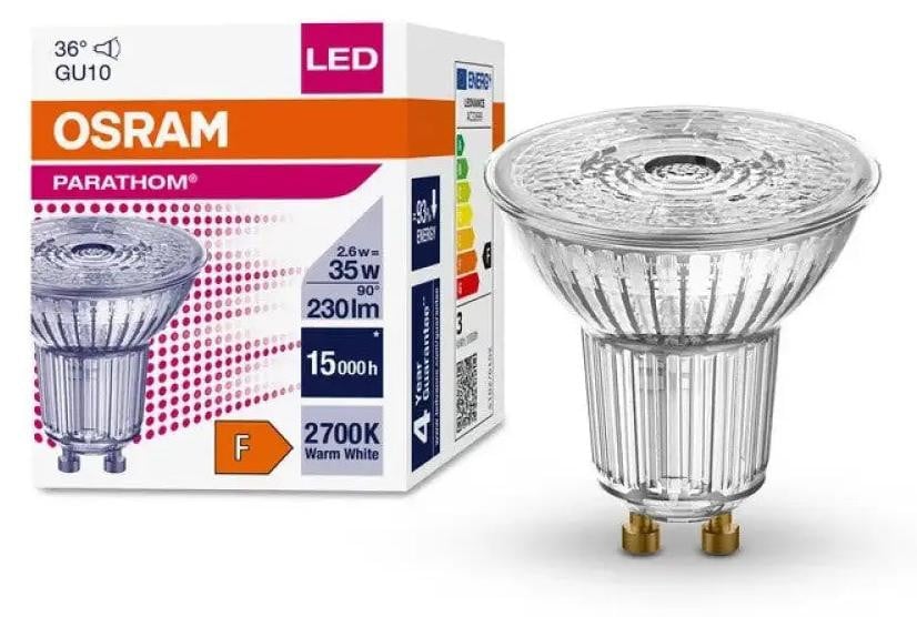 Ledvance LED-reflector PAR16 GU10 36° 2,6-35W 827