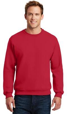 Jerzees 4662 Super Sweats NuBlend Crewneck Sweatshirt in True Red size 3XL 4662M, 4662MR