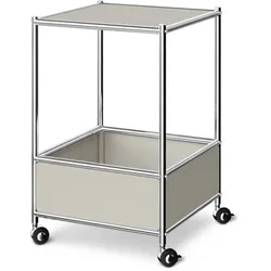 Tchibo - Couchtisch Metall »Cn3« - 40x40x64cm - hellgrau -