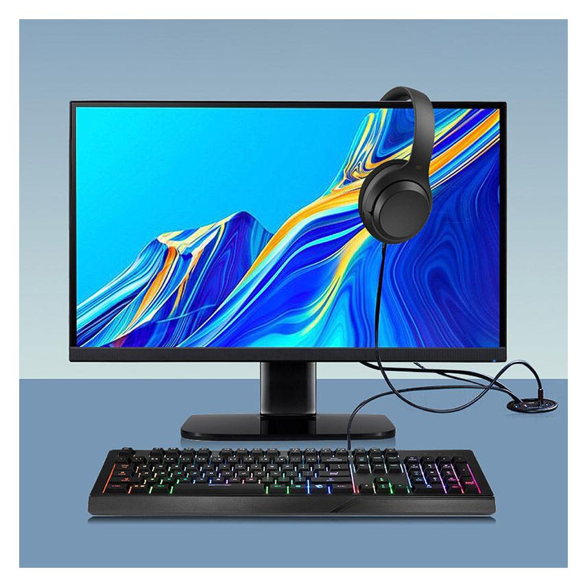 Graugear Tablet USB 3.0 Tisch-Hub mit Audio- und Mikrofonanschluss (USB-A, 5 Ports) (G-THUB-AU-60)