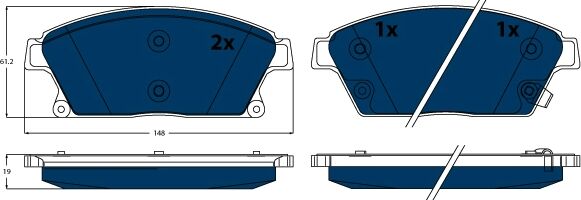 Trw Gdb1847bte Für Cadillac