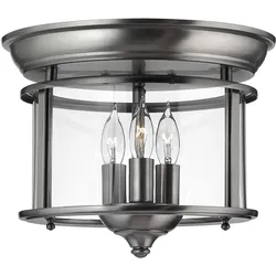 Elstead Lighting, Deckenleuchte, Gentry Deckenleuchte E14 3-fach Zinn (E14)