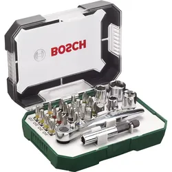 Bosch Schrauberbit- und Ratschen-Set, 26-teilig - 2607017322