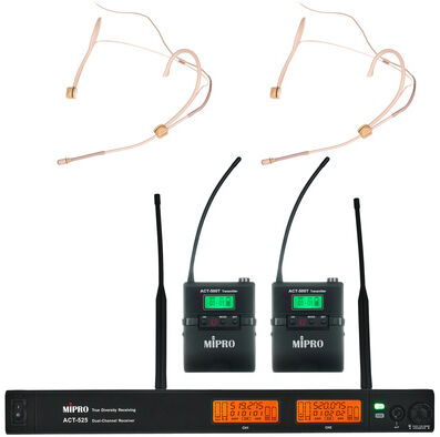 Mipro ACT-500 MU-55HNS Twin Set 5NB Noir