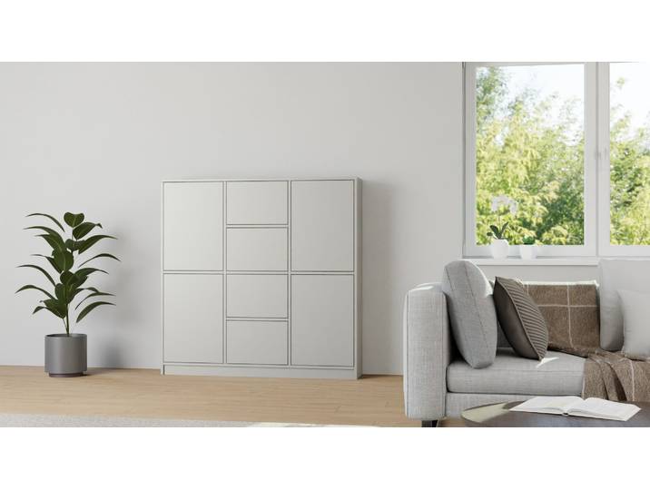 Geschlossenes Regal Premium Dekore Grau
