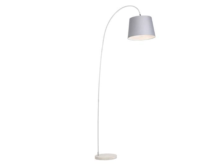 Lampe à arc intelligente en acier avec abat-jour gris, WiFi