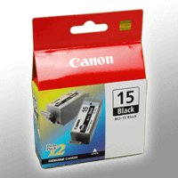 2 Canon Tinten 8190A002 BCI-15BK Doppelpack schwarz