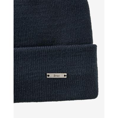 Strickmütze BRAX "Style CONNOR", Herren, Gr. 0SIZE, blau (navy), Strick, Polyacryl, Mützen Strickmütze
