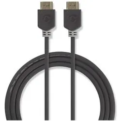 Nedis CVBW34000AT100. Kabellänge: 10 m, Anschluss 1: HDMI Typ A (Standard), Steckverbinder 1 Geschlecht: M (10 m), Videokabel, Grau