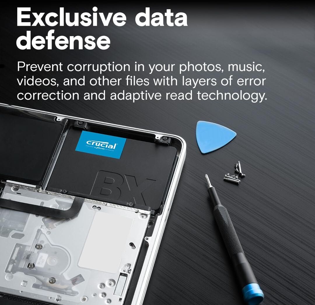 Crucial BX500 SATA SSD 480GB Internal Solid State Drive