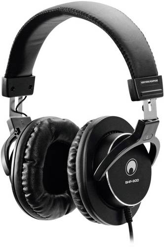 Omnitronic SHP-900 Over Ear Kopfhörer kabelgebunden Schwarz