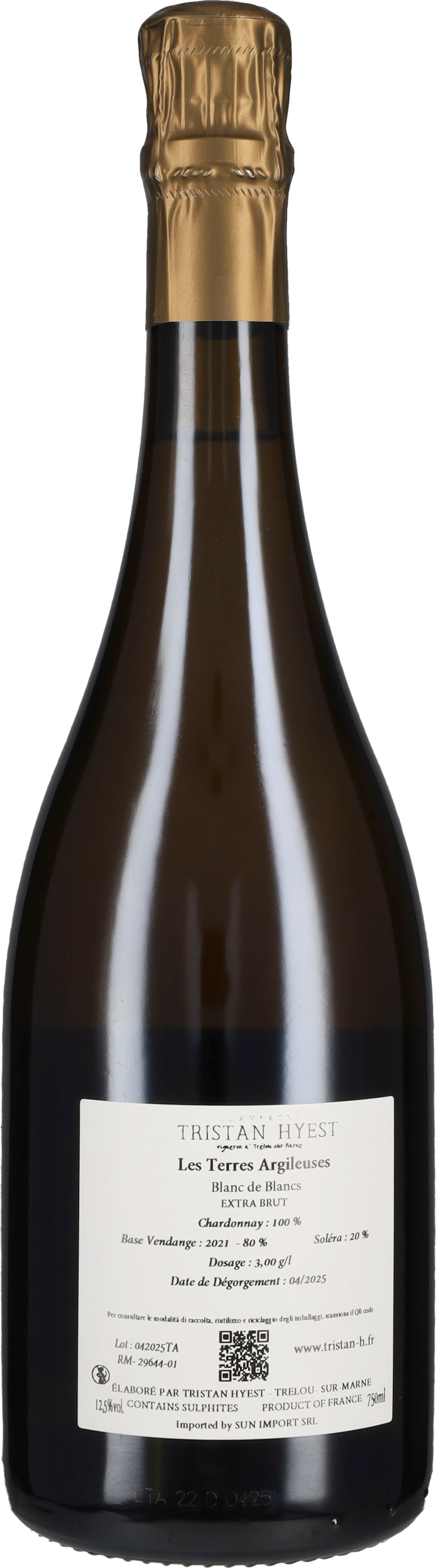 Hyest Tristan Champagne Extra Brut 'Terres Argileuses' Tristan Hyest