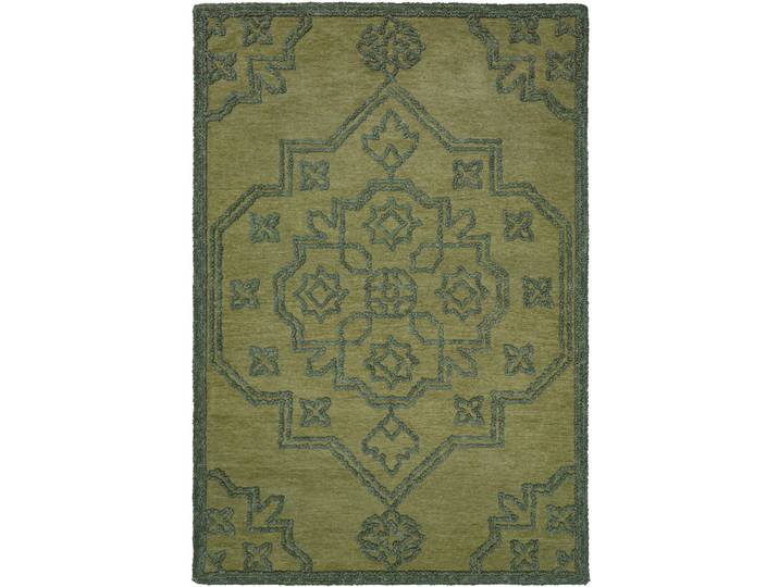 Teppich Sabelia Grün Wolle/ 200 x 290 cm - Material: Wolle/Polyester - Teppich