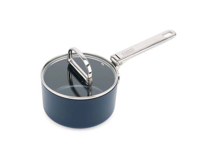 Joseph Joseph Space non stick steelpan met deksel Ø15 cm Blauw