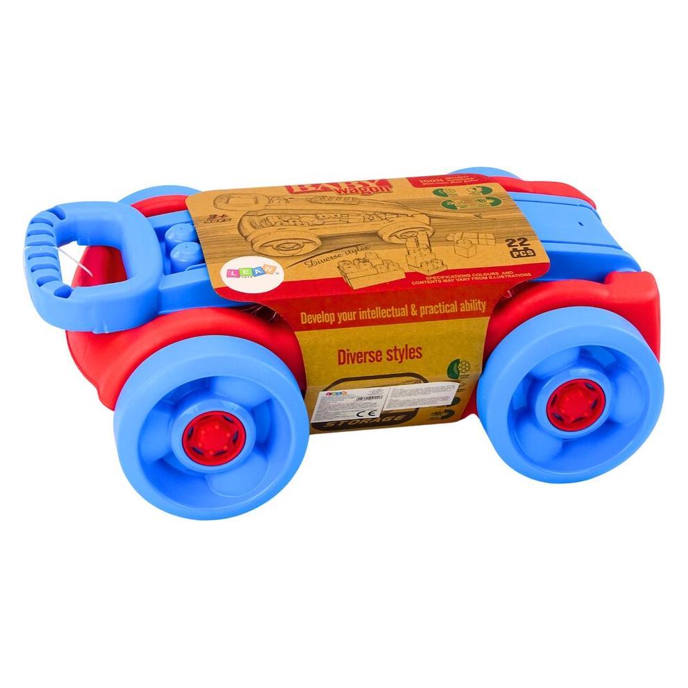 Lean Toys Blöcke in einem Rollwagen (49677548)