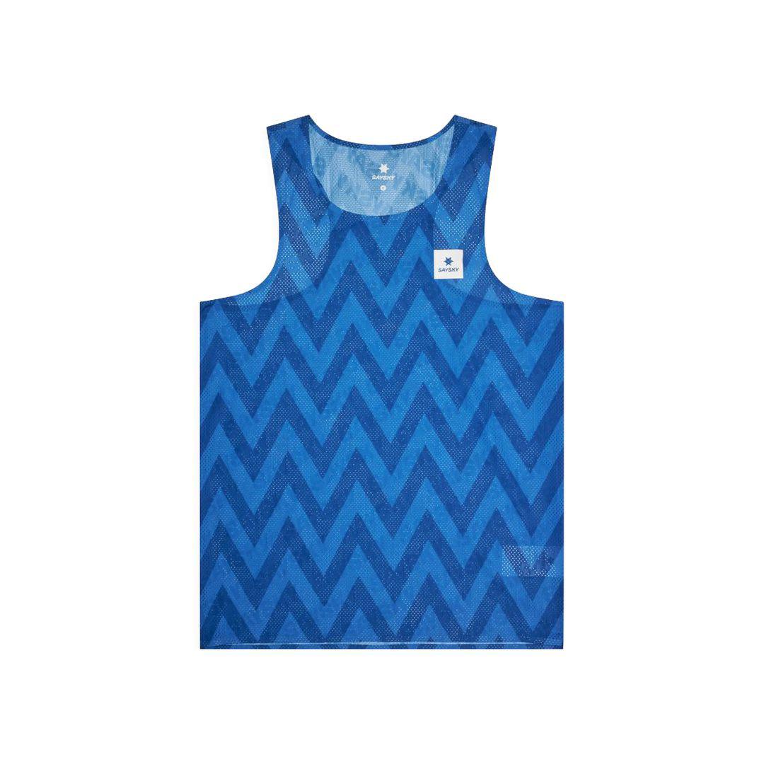 Saysky Herren Zig Zag Flow Air Singlet blau