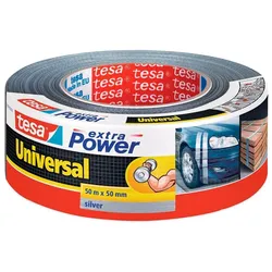 tesa Gewebebänder extra Power Universal 50 mm x 50 m silber