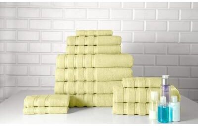 Classic Turkish Towel Antalya Hotel Collection Turkish Cotton Bathroom Towel 12 Pc Family Set