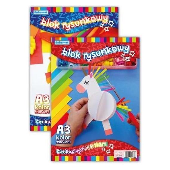 Schemat Zeichenblock A3/20K 80g bunt (10 Stück) (A3, Blanko) (47786477)