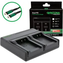 PATONA Premium Dual PD Ladegerät für Sony NP-FC10
