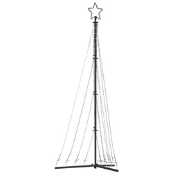 vidaXL LED Weihnachtsbaum 447 LEDs Kaltweiß 250 cm 4016433