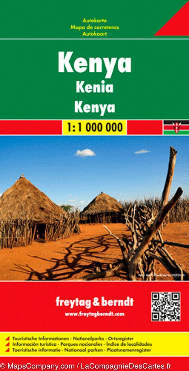 Carte routière - Kenya   Freytag & Berndt