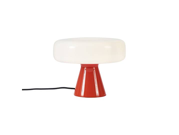 Lampe de table rétro rouge et blanche - Knob