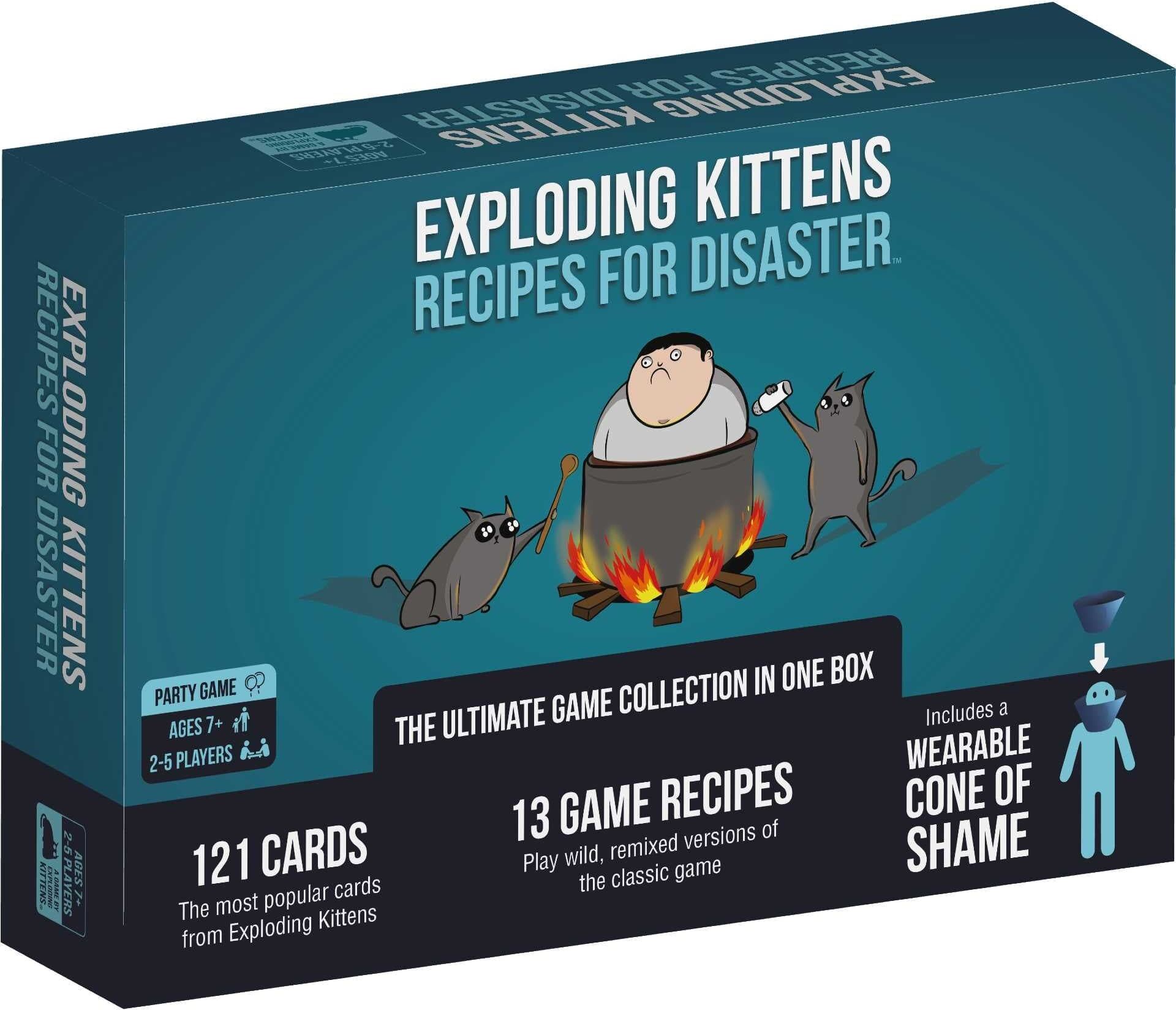Exploding Kittens Recipes For Disaster Card Game for 2-5 Players, Ages 7+, by Exploding Kittens