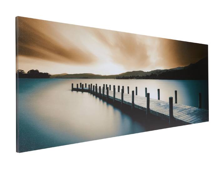 Wandbild 57x150 Wooden Landing Jetty