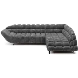 Ecksofa Gappa Stoff Grau Graphit