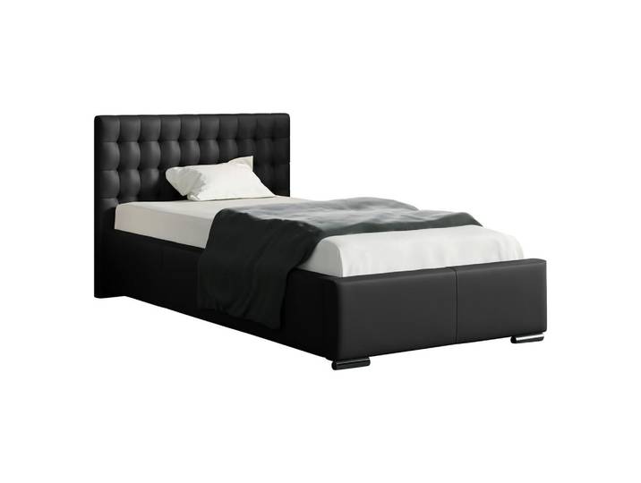 Mirjan24 Polsterbett Porto Mini, Schwarz, Holz, 90x200 cm, Schlafzimmer, Betten, Polsterbetten