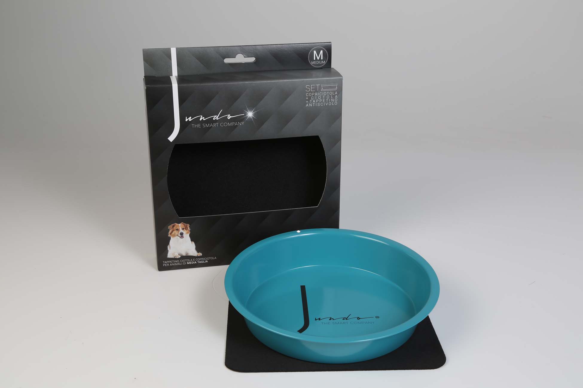 Jundo PROMO FINE SERIE !!! Ciotola in Alluminio per Cani Azzurra M 500 ml
