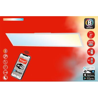 BRILONER LEUCHTEN Smarte LED-Leuchte "PIATTO S", weiß, Leuchten