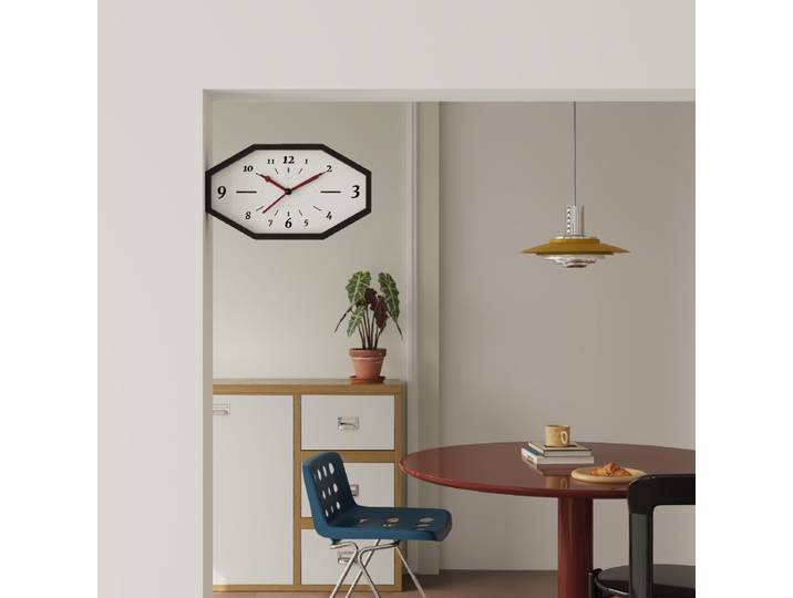 Horloge murale minimaliste double face, horloge d'angle pour salon, horloge silencieuse pour chambre à coucher, accessoires décoratifs pour hall d'entrée