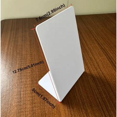 ReviewTap NFC Google Review Acrylic Stand And Card NTAG215 Waterproof white h