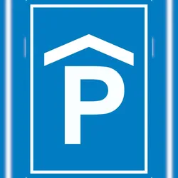 HB-Druck P Parkhaus Parkgarage Aufkleber A1 (594x841mm)
