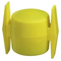 Kreuzkopf für Wäschepfähle, Kst. gelb, für Rohr: Ø42 mm - gelb