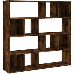 vidaXL Bücherregal/Raumteiler Räuchereiche 105x24x102 cm