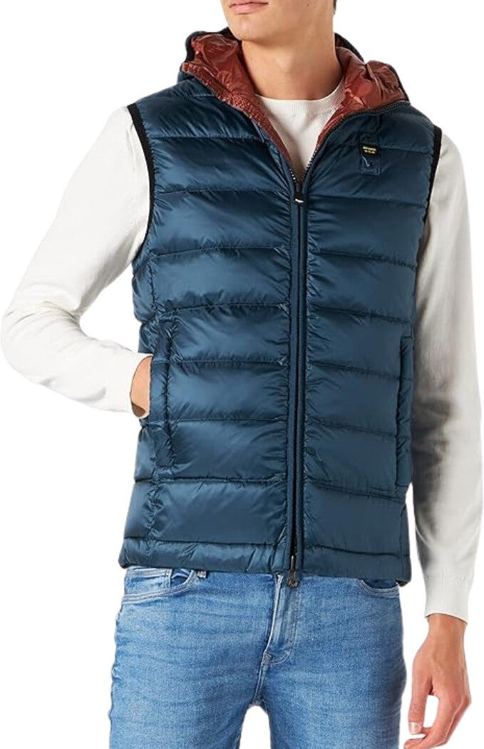 Chaleco Blauer Imbottito Piuma Hombre Azul 3xl