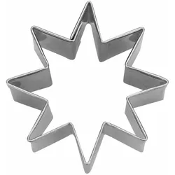 Städter Ausstecher Stern 8-zackig, Ausstechform, Plätzchenform, Keks, Plätzchen, Edelstahl, 4.5 cm, 217263