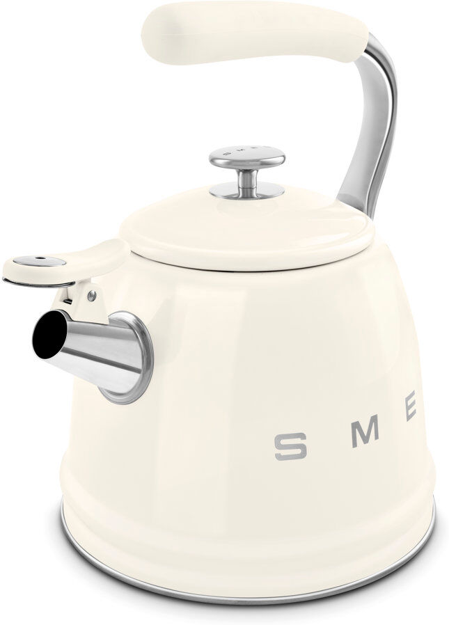 Smeg WKF01 50's Style Retro Whistling Kettle Cream