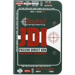 Radial JDI passieve DI, Monitor Lautsprecher